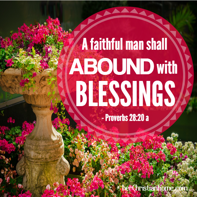 Faithful Man Proverbs 28-20