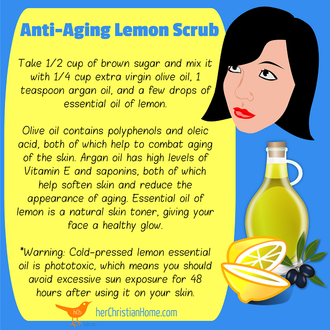 Anti-Aging Lemon Scrub Recipes 650x650