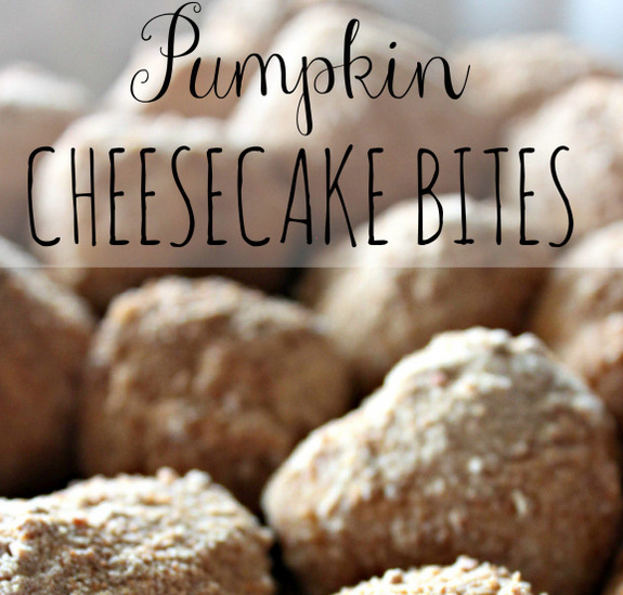 Pumpkin Cheesecake bites