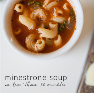 Minestrone soup recipe