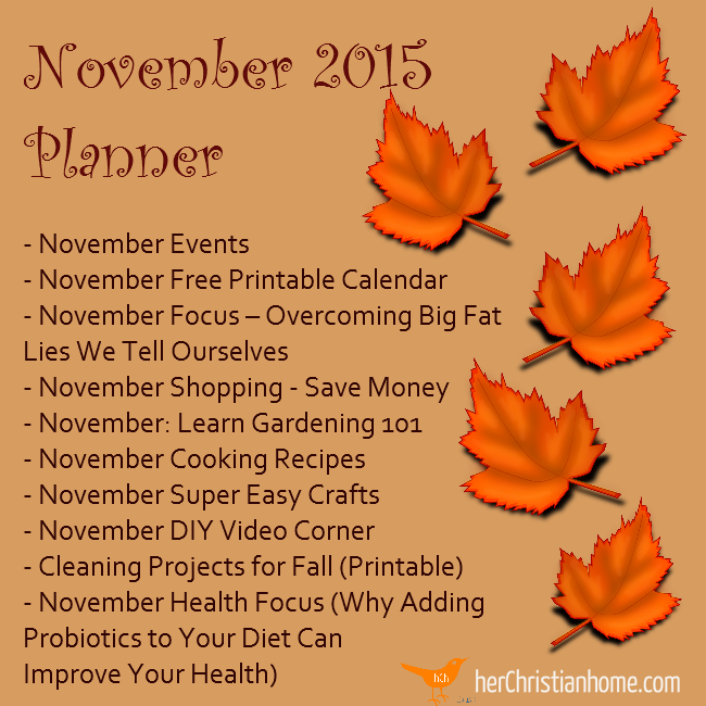 November 2015 - Free Planner
