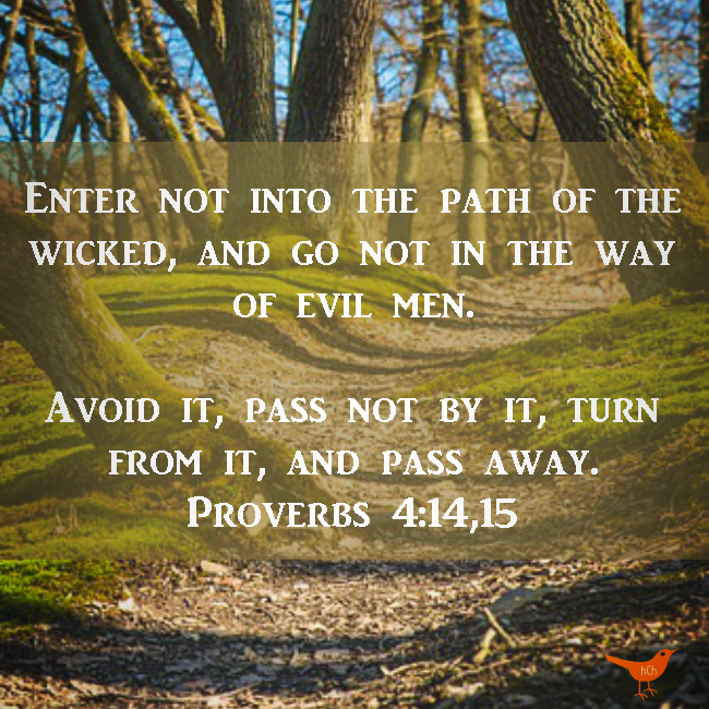 Avoid Sin - Proverbs 4 14 15