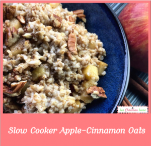 Slow Cooker Apple Cinnamon Oats Recipe  #slowcooker #recipes 