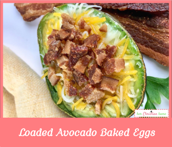 Loaded Avocado Baked Eggs #eggrecipes #avocadorecipes