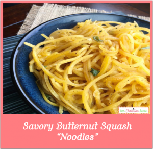 Savory Butternut Squash Noodles #butternutsquashrecipes #veggies