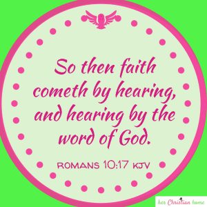 So then faith cometh by hearing Romans 10:17 kjv #faith #bibleverses