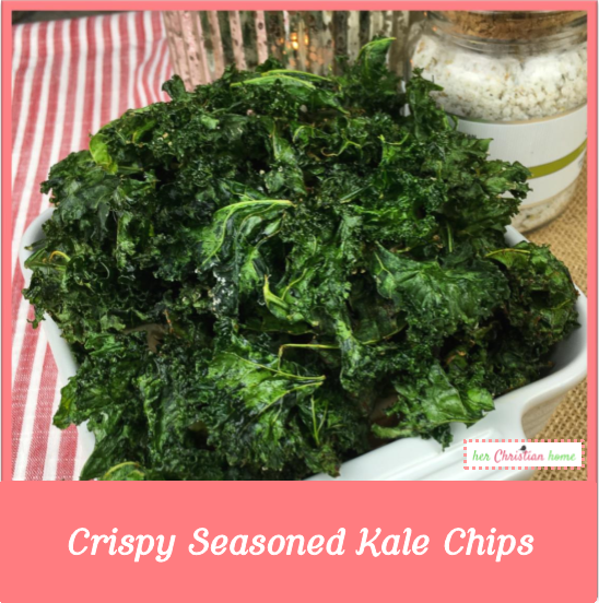 Crispy Seasoned Kale Chips Recipe #veggies #vegetables #recipes
