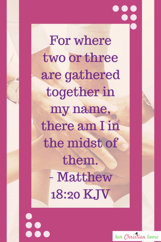 Bible Verses: Matthew 18:20 KJV #bibleverses