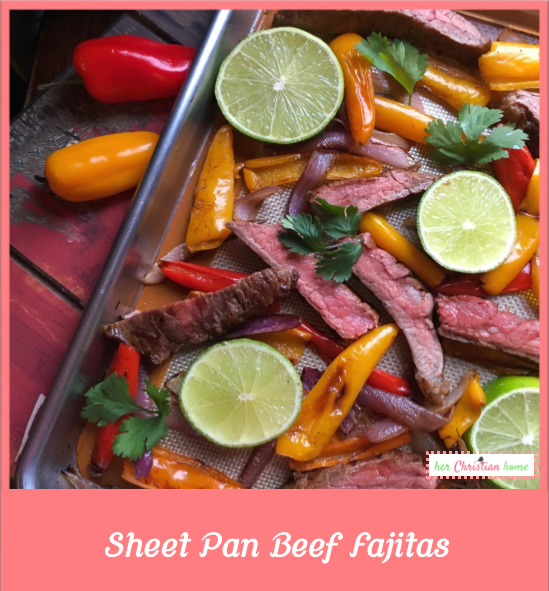 Sheet Pan Beef Fajitas Recipe #fajitas #cleaneatingrecipes