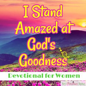I stand amazed at God's goodness #devotional #devotionalforwomen