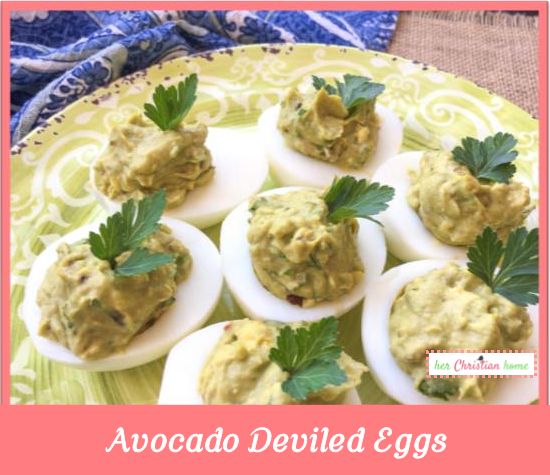 avocado deviled eggs recipe – herChristianhome