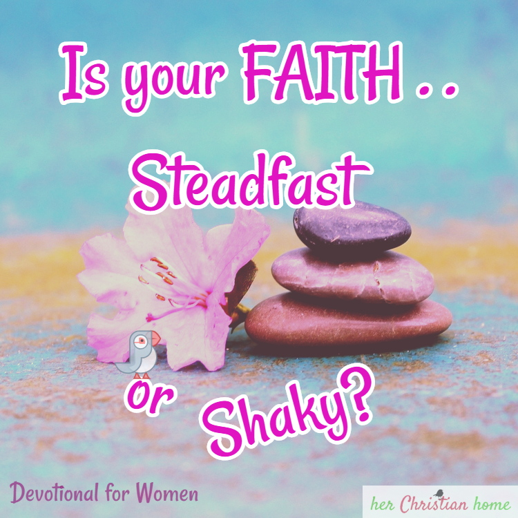Is your faith steadfast or shaky #devotional #christianwoman