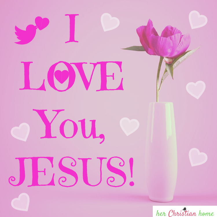 I love you Jesus image