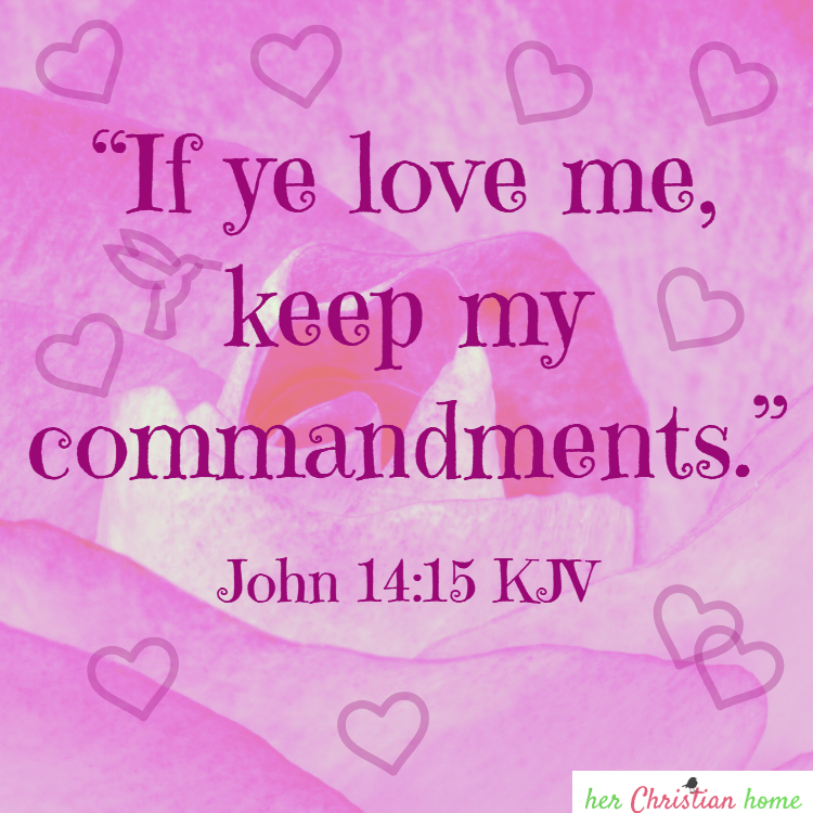 Printable If Ye Love Me Keep My Commandments