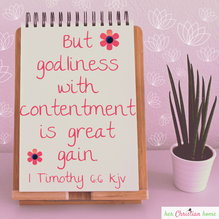 But godliness with contentment is great gain. I Timothy 6:6 kjv