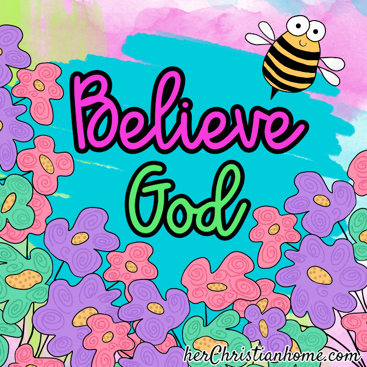 Just Believe God - devotional title image